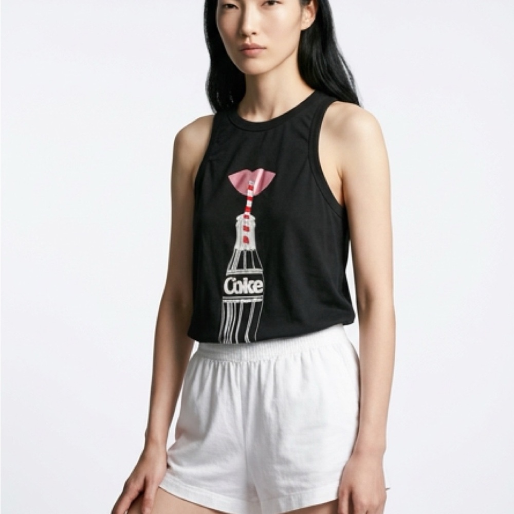 Coca Cola Black Tank Top with Red and White Graphic - Picture 2 of 5